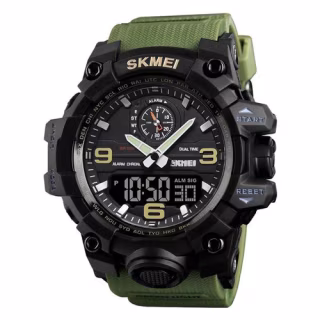 Часы наручные SKMEI 1586AG, ARMY GREEN, 9767