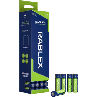 Батарейка Rablex LR6 AA Super Power Alkaline (60 шт в пачці)