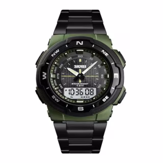 Годинники наручні SKMEI 1370AG, ARMY GREEN, 10242