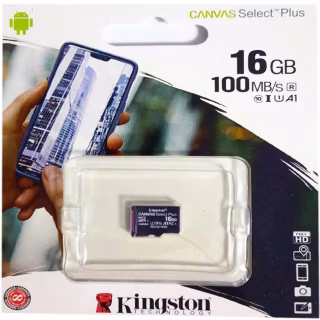 Карта памяти micro SDHC Kingston (UHS-1) 16GB class 10 (без адаптера) (Гарантия 3года)
