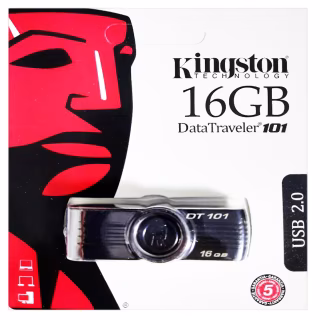 USB флеш накопитель Kingston DT101 16Gb Black (DT101 G2) (Гарантия 3года)