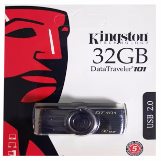 USB флеш накопитель Kingston DT101 32Gb Black (DT101 G2) (Гарантия 3года)
