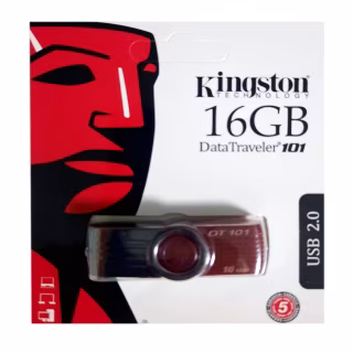USB флеш накопитель Kingston DT101 16Gb Red (DT101 G2) (Гарантия 3года)