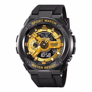 Годинники наручні SKMEI 2101BKGD, ЧОРНИЙ/ЗОЛОТИЙ, 10310