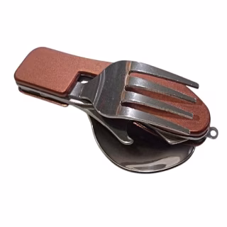 Туристический столовый прибор 6 в 1 Коричневый