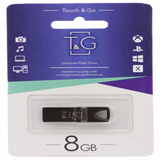 USB флеш накопитель T&G 8GB/ TG117BK-8GBBK (Гарантия 3года)