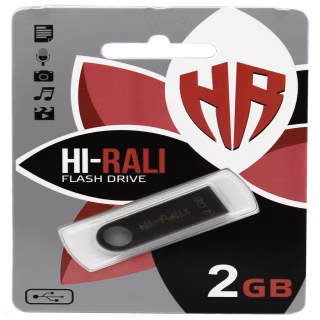 USB флеш накопитель Hi-Rali 2GB/ HI-2GBSH (Гарантия 3года)