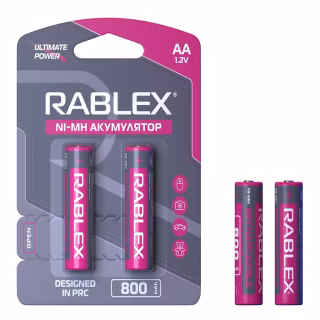 Аккумулятор Rablex HR6/AA Ni-MH 800mAh 1.2V 1 шт.