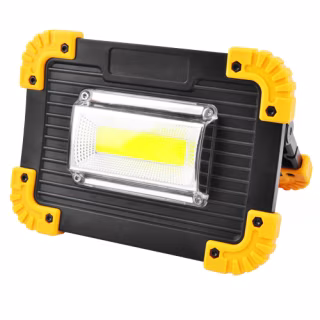 Прожектор светодиодный аккумуляторный L811-20W-COB+1W, ЗУ micro USB, 2x18650/3xAA, Power Bank,