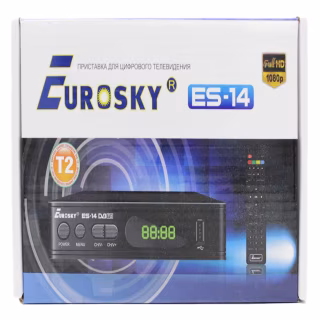 ТВ-приймач тюнер Eurosky ES-14 / DVB-T 2 (Гарантія 1 рік)