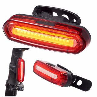 Велосипедный задний фонарь мигалка аккумуляторная PL-B20B, AQY-096 microUSB