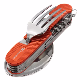 Туристичний столовий прилад Оранжевий A295 великий