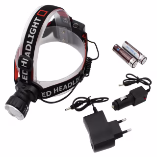 Налобный фонарь Bailong BL-T20-P90, 2х18650, P90 LED, Zoom, 7470