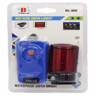 Комплект велосипедная фара и задний мигалка X-Balog BL-908