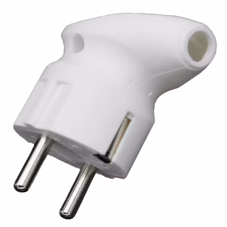 Электровилка Neomax угловая белая С/З 16A Евро (NX1005)