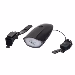 Велосипедная фара велофонарь с велозвоноком (сиганл) / microUSB / 7588-B