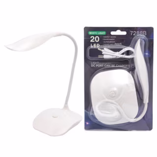 Настольная LED лампа аккумуляторная 7288B USB / 14 LED