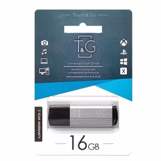 USB флеш накопичувач T&G метал серія 16GB/ TG121 (Гарантія 3 роки)