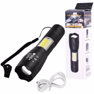 Ручний ліхтар Police 1831-T6+COB, ЗУ microUSB, вбудований акумулятор, 5385