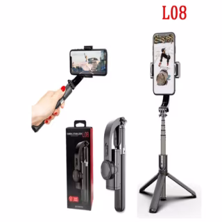 Стабілізатор телефону Gimbal L08. Штатив тримач телефону з Bluetooth пультом дистанційного керування