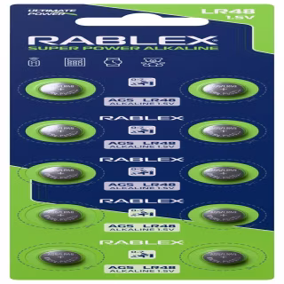 Батарейки-Таблетки Rablex LR48, AG5, New Design