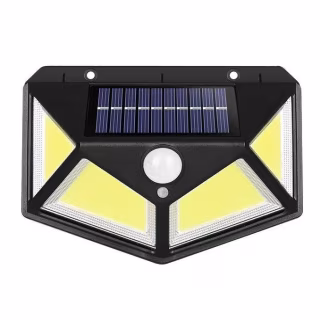 Настенный фонарь c солнечной панелью, датчик  движения BK-100B COB + solar / 7317 / WD430