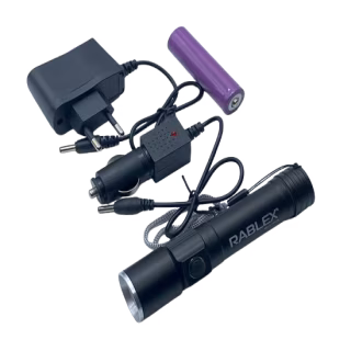 Ручной фонарь Police RB213, T6 LED, zoom, 18650