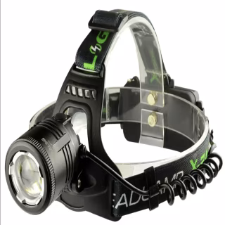 Налобный фонарь Bailong BL-2177-T6, Аккумулятор, USB