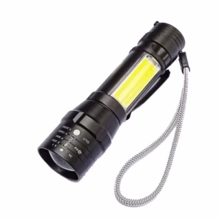 Ручний ліхтар BL-T6-19, ЗУ mircoUSB, акумулятор, зум, 5384