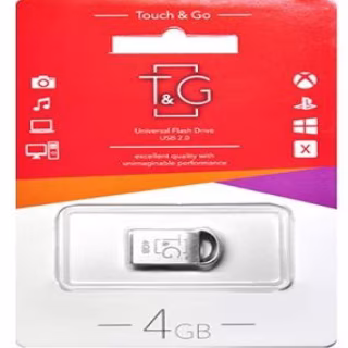 USB флеш накопичувач T&G метал серія 4GB/ TG107 (Гарантія 3 роки)