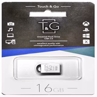USB флеш накопичувач T&G метал серія 16GB/ TG107 (Гарантія 3 роки)