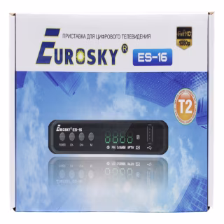 ТВ-ресивер тюнер Eurosky ES-16 / DVB-T 2 (Гарантия 1год)