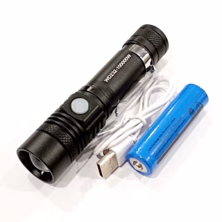 Ручной фонарь Police WD232, Li-ion 18650, T6, Zoom, ЗУ USB