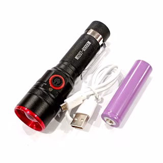 Ручной фонарь Police BL-736A, RB207, 18650, T6, Zoom, ЗУ USB