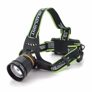 Налобный фонарь Bailong BL-A8-P50, 2x18650, zoom, ЗУ microUSB