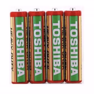 Батарейка Toshiba R6/AA, DUTY HEAVY, красная