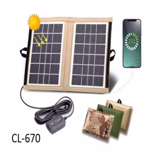 Солнечная панель SOLAR PANEL CL-670/ размер 29х20см в раскрытом виде