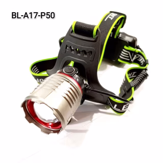 Налобный фонарь Bailong BL-A17-P50, 2x18650, zoom, ЗУ microUSB
