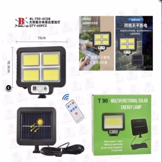 Прожектор светодиодный аккумуляторный с солн. панелю BL-T90-4COB