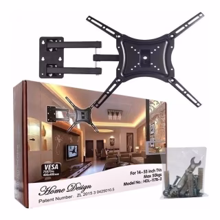 Крепление Кронштейн для телевизора Home Design HDL-117B-2 14"-55" / поворотный/ 6896