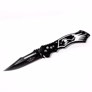 Ніж викидний KA860 срібло, 24 см