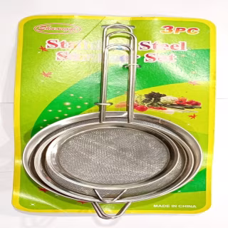 Сито металеве набір 3шт СЕРЕДНІЙ /діаметри 10см 12см 13,5см