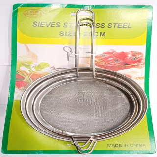 Сито металеве набір 3шт ВЕЛИКИЙ /діаметри 15см 17,5см 19,5см (розмір 20см)