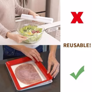 Вакуумний лоток для зберігання продуктів Vaccum Plates 7370 червоний