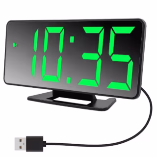 Годинники електронні VST-888 зелені, USB