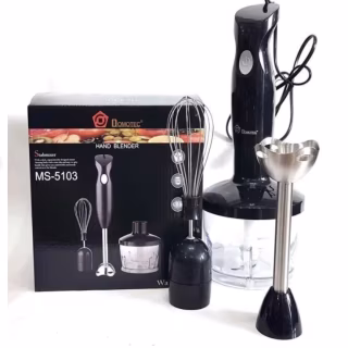 Блендер ручной MS-5103 с белой чашей, 3 в 1, 4877