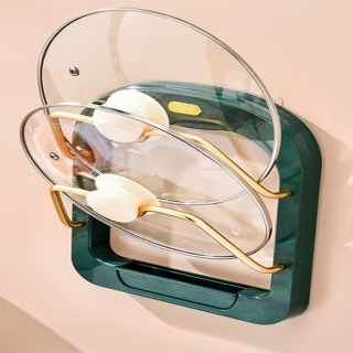 Підставка під кришки каструль на стіну Kitchen pot cover rack 8649