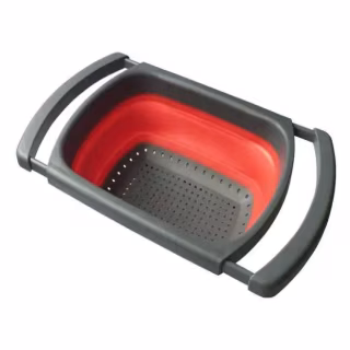 Складний силіконовий друшлак COLLAPSIBLE FILTER BASKETS 38 см Великий