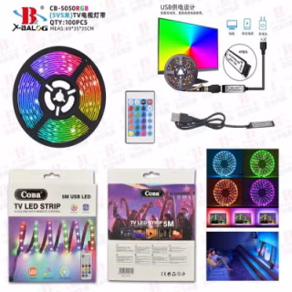 Светодиодная лента RGB Цветная CB-5050RGB USB 5м