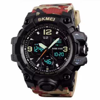 Часы наручные SKMEI 1155BAG, RED CAMO, 9732